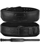 Beast Rage Weight Lifting Belt - Premium Leather Support for Men & Women | 10.2 cm Padded Back | 10 Adjustable Holes | Ideal for Powerlifting CrossFit & Bodybuilding - Black - Buy Online on GoSupps.com