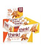 Think Thin Salted Caramel Protein Bar 1.41 oz | High Protein Snack | Low Sugar | Healthy On-the-Go Treat - International Shipping Available - Buy Online on GoSupps.com