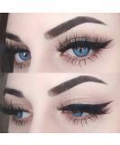 Buy Viola Blue Silicone Contact Lenses - High Coverage Comfort & Strength -3.50 Diopters - International Shipping - Buy Online on GoSupps.com