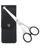 3 Swords Germany Professional Nostril Nose and Ear Hair Scissors - Stainless Steel Straight Blade with Rounded Tip, Black Case - Nose and Ear Scissors - Buy Online on GoSupps.com