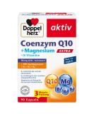 Double Heart Coenzyme Q10 + Magnesium + B Vitamins - High Dose 90mg Ubiquinone Capsules - 90 Count for Energy & Heart Health - Buy Online on GoSupps.com