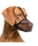 Ilepark XL Dog Muzzle - Breathable Rounded Mesh for Small Medium & Large Dogs | Prevents Eating Biting & Chewing | Black - Buy Online on GoSupps.com