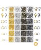 Paxcoo 3200Pcs Jewelry Repair Kit - Jump Rings, Clasps, Earring Hooks for Making Supplies and Findings - Necklace Bracelets Repair - Buy Online on GoSupps.com