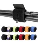 Royouzi 12-Piece Fishing Rod Straps Adjustable Velcro Tapes in 6 Colors for Fishing Rods Badminton Rackets & Golf Clubs | Durable & Secure Climbing Closure - Buy Online on GoSupps.com