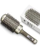 H&S 85mm Round Natural Boar Bristle Hair Brush for Blow Drying - Gold | Men & Women's Small Circle Hairbrush - Buy Online on GoSupps.com