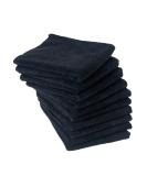 Eurow Microfiber Salon Towel, 16 by 29 Inches, Black, Pack of 10 - Buy Online on GoSupps.com