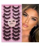 Selina Lashes 25mm 3D Dramatic Faux Mink Fluffy Wispy False Eyelashes - D Curl Long Fake Lashes - Buy Online on GoSupps.com