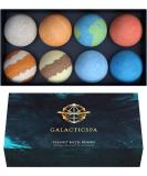 Planet Themed Bath Bombs - 8 Handmade Luxury Fizzers with Essential Oil and Shea Butter | Vegan & Cruelty-Free | Perfect Spa Gift for Men and Women - Buy Online on GoSupps.com