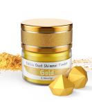 Jelife Edible Gold Luster Dust - 5 Grams Food Grade Cake Dust Shimmer Powdered, Flavorless Edible Metallic Powder Food Coloring for Cake Decorating, Chocolates, Fondant, Drinks, Painting & More, Vegan - Buy Online on GoSupps.com