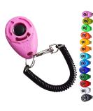 DogCatz Dog Puppy Teardrop Clicker Training Train Your Pet Dogs and Cats in Obedience (Pink) - Buy Online on GoSupps.com