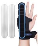 Adjustable Finger Splint Brace for Arthritis Fractures & Injuries - Support for Middle Pinky Ring & Knuckles - Left/Right Hand - Small/Medium Size - Buy Online on GoSupps.com