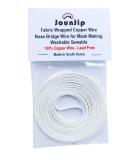 Nose Bridge Strip Fabric Wrapped Copper Wire - Washable & Sewable - White 5 Yards - Buy Online on GoSupps.com