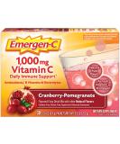 Emergen-C Vitamin C Cranberry-Pomegranate 1000 mg - 30 Packets (0.30 oz Each) - Immune Support Supplement - Buy Online on GoSupps.com
