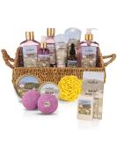 Luxury Bath Spa Gift Set - 15 Piece Lavender & Chamomile Kit with Bubble Bath Lotion Bath Salts & More - Perfect for Relaxation - Buy Online on GoSupps.com