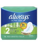 Always Ultra Thin Long/Super Unscented Pads with Wings - 16 Count - Buy Online on GoSupps.com