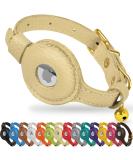 Buy Oopsdoggy Airtag Cat Collar - Durable Leather with Bells & Apple Airtag Holder for Cats & Small Dogs (Beige) | GPS Tracking & Pet Safety - Buy Online on GoSupps.com