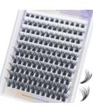 Lash Clusters DIY Eyelash Extensions 120 Clusters Lashes C Curl LASH Individual Eyelash Clusters Extensions Wispy Lashes Cluster DIY at Home by MAEXUS (0.07MM W11L 8mm-16mm mix) - Buy Online on GoSupps.com