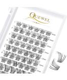 QueWel Individual Eyelash Clusters - D Curl Mix 8-16mm | 72pcs for DIY Extensions | Premium Quality Lashes - Buy Online on GoSupps.com