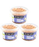 M&S Marks & Spencer Crispy Fried Onion Flakes Perfect for Salads Roast Potatoes & Barbecues - Set of 3 x 100g Tubs - Buy Online on GoSupps.com