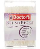 The Doctor's BrushPicks Interdental Toothpicks, Helps Fight Gingivitis, 275 Count, Pack of 4 - Buy Online on GoSupps.com
