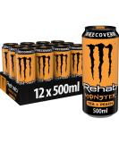 Monster Energy Rehab Peach - Caffeine Energy Drink Non-Carbonated 12x500ml - Refreshing Peach Flavor - Buy Online on GoSupps.com