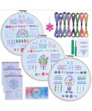 ETSPIL Embroidery Kit for Beginners - Learn 33 Stitches, Includes Hoop, Color Threads & Easy Instructions - Buy Online on GoSupps.com