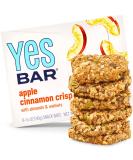 YES Bar Apple Cinnamon Crisp - Plant Based Protein Decadent Snack Bar (Pack of 6) - Vegan, Paleo, Gluten Free, Dairy Free, Low Sugar, Keto Friendly - Buy Online on GoSupps.com