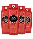 Old Spice Red Collection Captain Scent Body Wash for Men - Pack of 4 (16 Ounce) - Buy Online on GoSupps.com