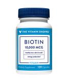 The Vitamin Shoppe Biotin 1000MCG Capsules for Hair, Skin & Nails - 120 Count - Buy Online on GoSupps.com