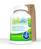 Follicaide Hair Growth Vitamin Supplement for Men and Women - Stop Hair Loss, Thinning, Shedding, and Balding - High Potency Natural Ingredients - Effective for All Hair Types - 60ct ECO PACK - Buy Online on GoSupps.com