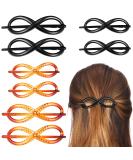 8 Pcs Twist Hair Clips Set | French Style Bun Barrettes | Plastic Hair Accessories for Women and Girls - Buy Online on GoSupps.com