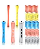 100pc Non-Slip Hair Perm Rods Set - Multi-color Cold Wave Perming Rods for Styling, Short Curlers with Elastic Bands - Hairdressing Essential - Buy Online on GoSupps.com