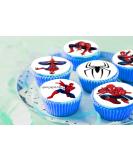 24 x Pre-Cut Spider-man 2 Edible Stand up Wafer/Rice Paper Cupcake Cake Toppers Birthday Party Spiderman Decorations - Buy Online on GoSupps.com