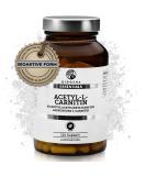 Qidosha Acetyl L Carnitin capsules bioactive increased bioavailability 120 capsules/glass acetyl l carnitin 500mg vegan bioactive acetylated form of amino acid L-carnitine produced in Germany - Buy Online on GoSupps.com