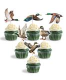18pcs Mallard Duck Cupcake Toppers One Lucky Duck Birthday Party Decoration for Duck Baby Shower Supplies - Buy Online on GoSupps.com