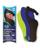 Ergoactives Carbon Fiber Insole Plus - Rigid with Padding for Men and Women - Alleviates Morton's Neuromas, Plantar Fasciitis - Size M 9-12, W 7-9 - 1 Unit - Buy Online on GoSupps.com