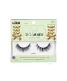 KISS Lash Couture The Muses Collection False Eyelashes - Legacy Black | Vegan & Cruelty-Free Faux Silk | Rounded, Doe-Eyed Design | Contact Lens Friendly - Buy Online on GoSupps.com