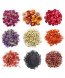 9 Bags Natural Dried Flowers Herbs Kit for DIY Soap & Candle Making - Rose, Lavender, Jasmine, Lilium & More - Buy Online on GoSupps.com