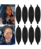 Xtrend 8 Packs 8 Inch Soft Springy Afro Twist Hair Pre-Separated Spring Twist Hair for Faux Locs Natural Black Marley Twist Crochet Braiding Hair Synthetic Hair Extensions for Black Women 1B# 8 Inch (Pack of 8) 1B# - Buy Online on GoSupps.com