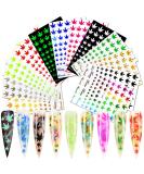 MAIOUSU STORE 12 Sheets Pot Leaf Nail Art Stickers Self-Adhesive 3D Maple Leaf Nail Stickers Fall Nail Art Decals Glitters Flakes Autumn Nail Supplies Colorful Weed Leaves Design for DIY Nail - Buy Online on GoSupps.com