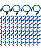 Xuhal 200 Pair Corded Ear Plugs - Reusable Silicone Noise Cancelling Earplugs for Sleep & Hearing Protection | Shooting Range Noise Reduction (Blue Black - Buy Online on GoSupps.com