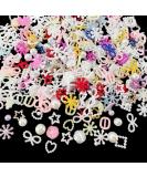 400 Pcs 3D Nail Art Decoration Charms - Heart Bear Bow Flower Jewelry for DIY Nail Decor | Perfect for Girls & Women - Buy Online on GoSupps.com
