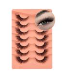 Lashes Fox Eye Natural Eyelashes Fluffy Cat Eye False Lashes 8D Curly Wispy Faux Mink Fake Eyelashes 7 Pairs by Mavphnee - Buy Online on GoSupps.com