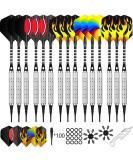 CyeeLife Soft Tip Darts Set 18/22g - Professional Plastic Darts for Electronic Dartboard | 15/18 Packs with Extra Points, Tool, Aluminium Shafts, and Flights - Buy Online on GoSupps.com
