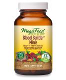 MegaFood Blood Builder Minis - Vegan Iron Supplement for Increased Energy - Gentle on Stomach - 72 Tabs - Buy Online on GoSupps.com