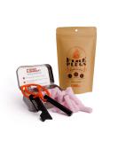 Bigfoot Bushcraft Mini Fire Starting Kit - Waterproof & Windproof - 5+ Minute Burn Time - Includes 16 Fire Plugs, Tin, and Ferro Rod Set - Buy Online on GoSupps.com