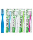 PRO-SYS Soft Toothbrush for Adult with Sensitive Teeth & Gums ADA Accepted with 35-Tuft Wide Dupont Tynex Bristles Pack of 4 - Buy Online on GoSupps.com