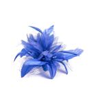 Royal Blue Feather Comb Fascinator for Women - Perfect for Wedding, Ascot Races & Christening - Buy Online on GoSupps.com