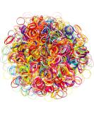 Mini Hair Ties 1000 Pack - Colorful Rubber Hair Bands for Girls | Elastic Small Hair Ties for Daily Hairstyles - Buy Online on GoSupps.com