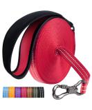 X Xben 15m Dog Tow Line - Robust Leash with Reflective Training Features Lockable Carabiner for Medium & Large Dogs - Comfort Hand Loop 2cm Wide Red - Buy Online on GoSupps.com